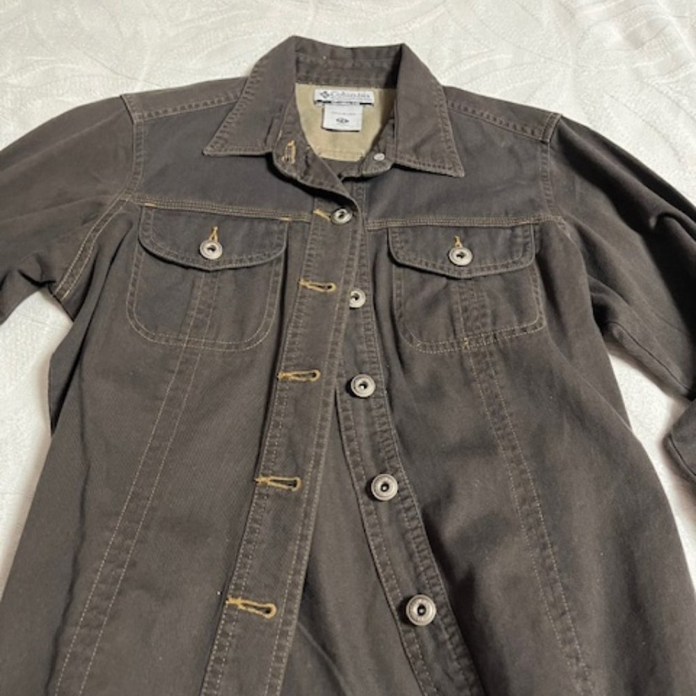 Columbia Sportswear Company Cotton Brown Button Up Jacket - Picture 5 of 16